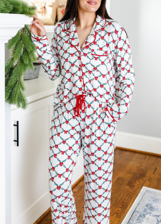 Charlotte Lattice Garland PJ Set