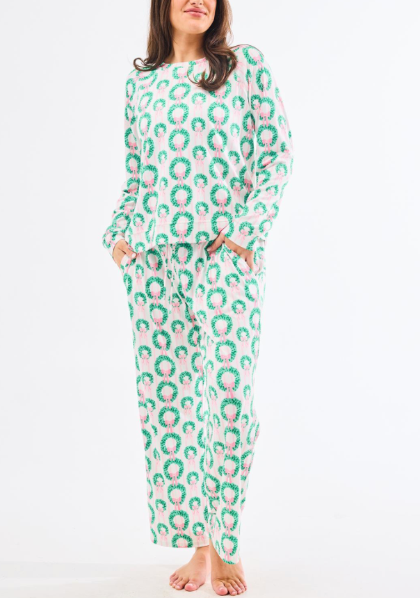 Annie Rosy Wreaths PJ Set