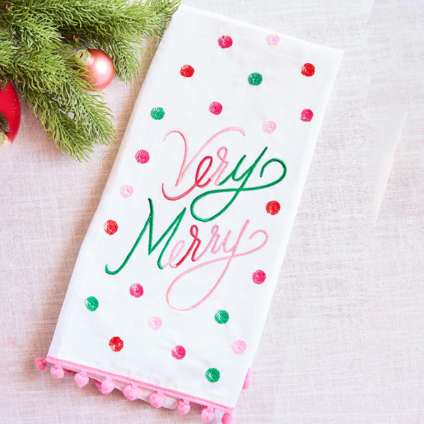 Tea Towel Very Merry