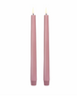 LED Taper Candle, Dusty Rose, Smooth, 2-pack, 0.9 x 9.8"