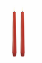 LED Taper Candle, Red, Smooth, 2-pack, 0.9 x 9.8"