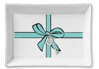 Blue Bow Ceramic Tray