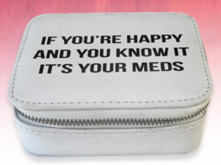 Happy/MedsTravel Pill Box