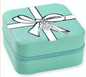 Blue Bow Travel Jewelry Box