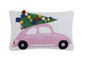 Pink Car w/ Pom Poms Hook Pillow