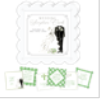 4x4 Acrylic Frame Scripture Cards - Wedding Boxwood Trellis