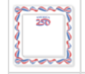Handpainted America 250 Logo with Bunting Notepad Duo