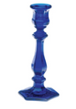 Pair of Mosser Glass 7 1/2" Candlesticks in Cobalt