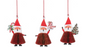 Honeycomb Santa Ornaments