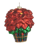 5" Poinsettia Ornament