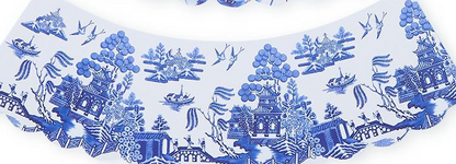 Set of 2 Chinoiserie Paper Shade Covers