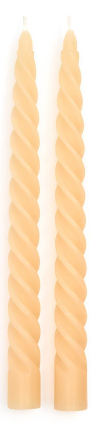 Twist Taper Candles, Set of 2 (*Multiple Colors*)