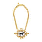 Black/White Equestrian Cameo Necklace by Yochi