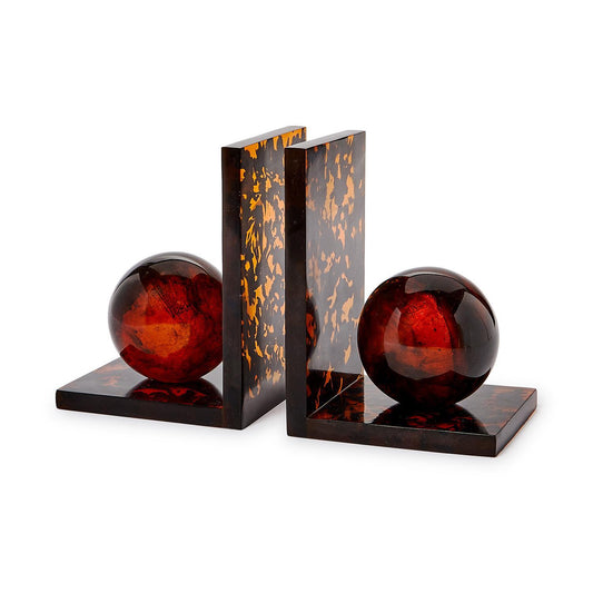 Perfect Sphere Tortoise Bookends, Set of 2