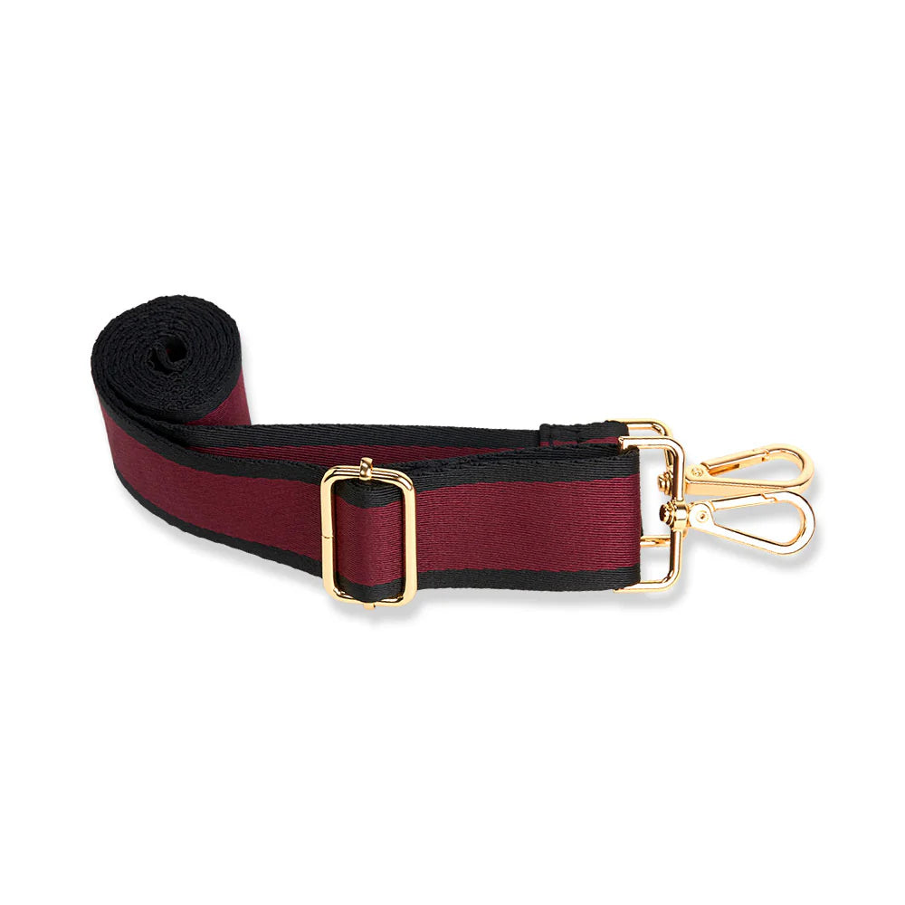 Dark Cherry Hydrobag® with Cherry and Black Striped Strap