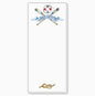Lake House Crossed Oars and Life Preserver Skinny List Notepad