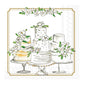 Wedding Cakes Cocktail Napkin