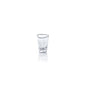 Aperitivo Triangular Glass,  Clear with Platinum Rim