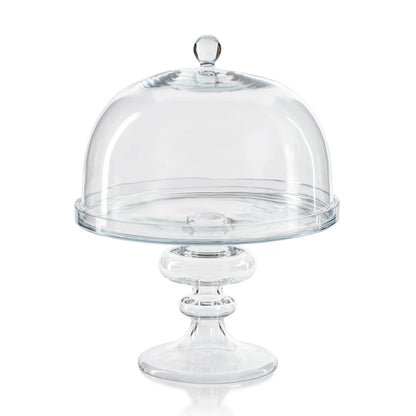 Tropezana Glass Cake Stand on Clear Base