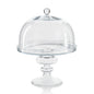 Tropezana Glass Cake Stand on Clear Base