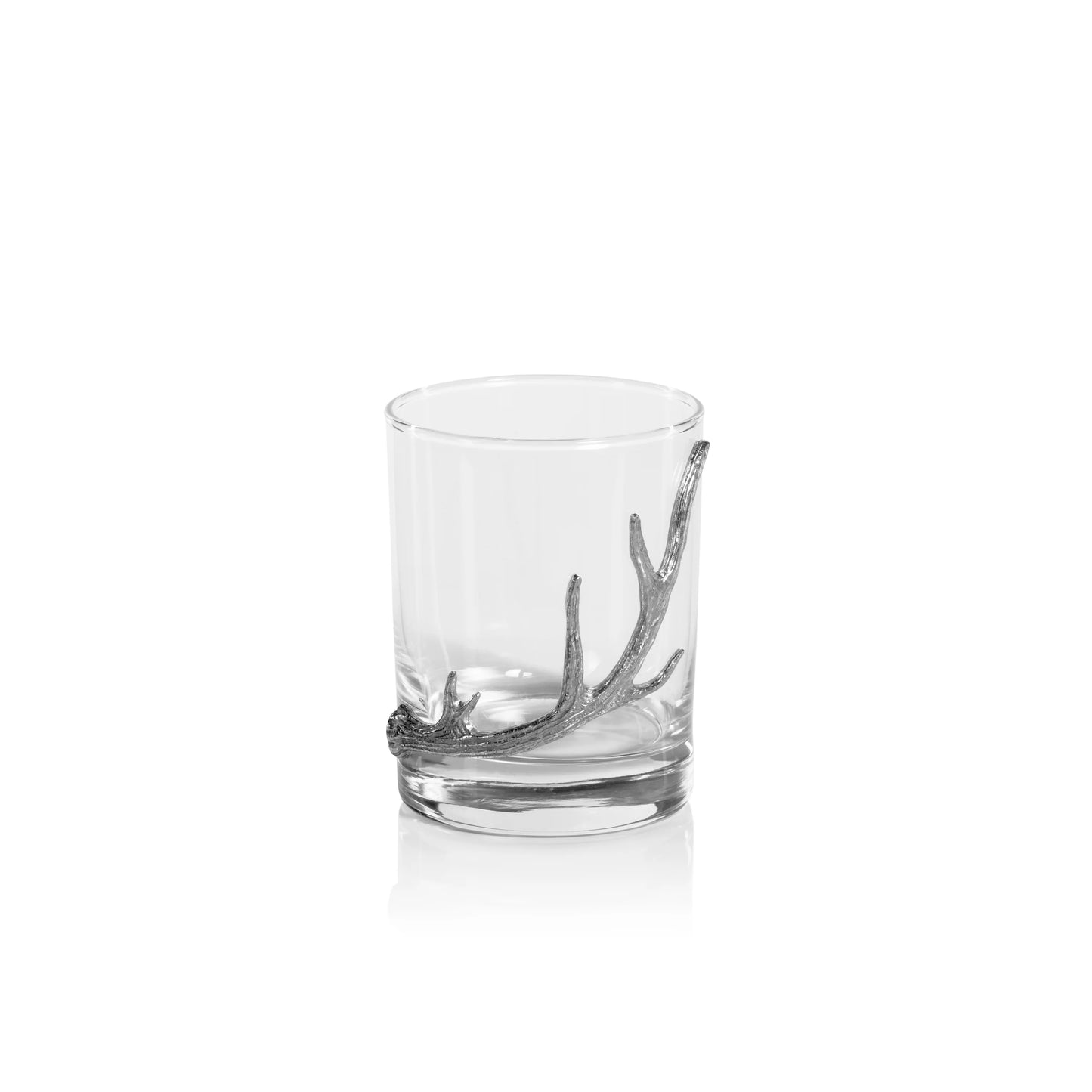 Davos Rocks Glass with Pewter Antler