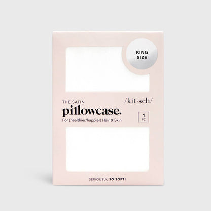 Satin Pillowcase King - Ivory