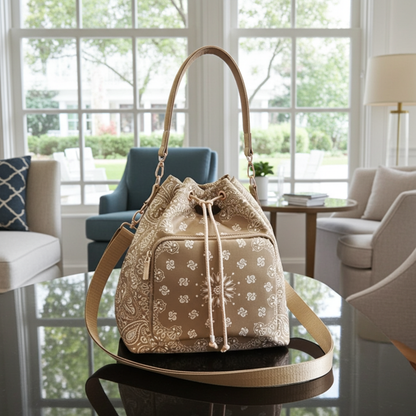 Harley Buff Bandana Print Bucket Bag