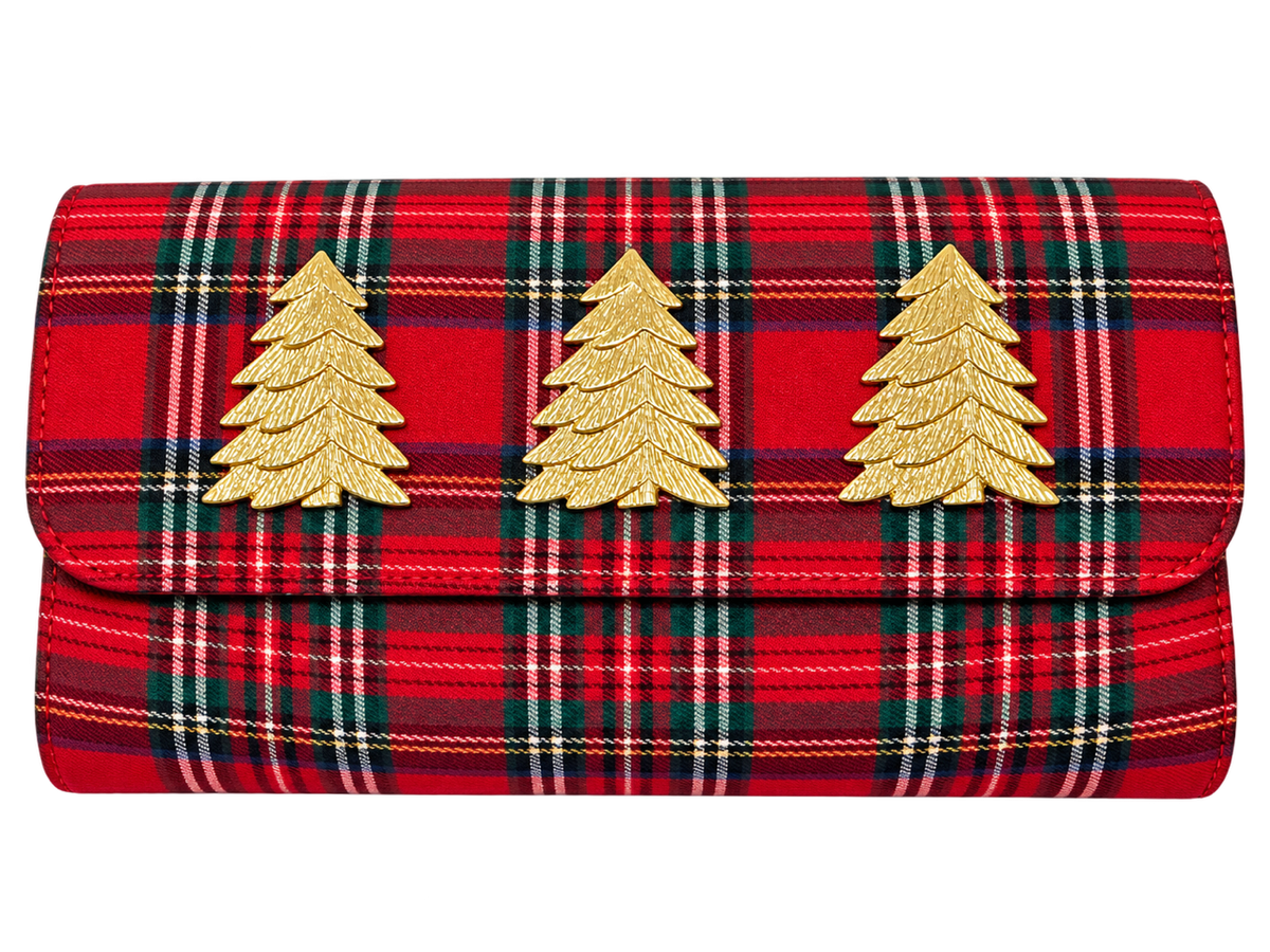 Red Plaid Avery Clutch