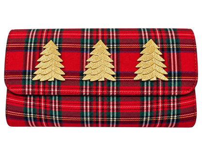 Red Plaid Avery Clutch