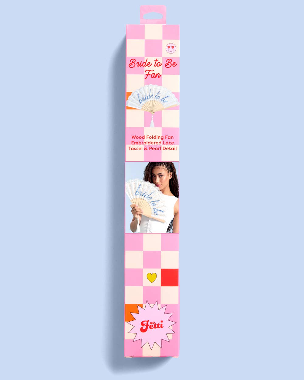 White Lace Bride to Be Folding Fan