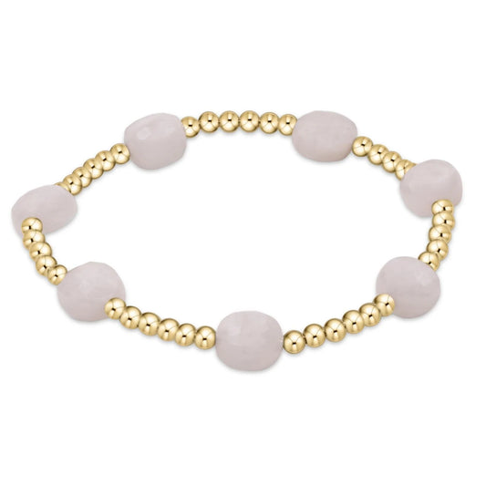 Admire Gold 3mm Bead Bracelet -  Moonstone