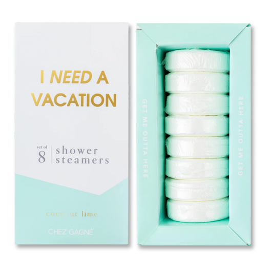 I Need a Vacation Shower Shower Steamers, Coconut Lime