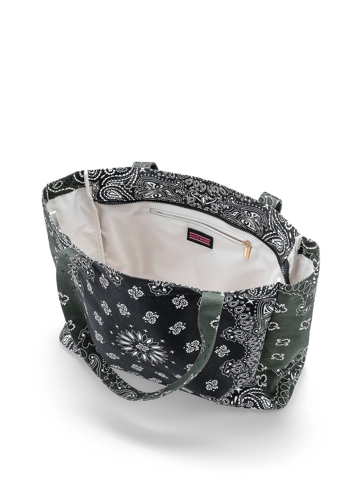 Bailey Black/Army Bandana Tote