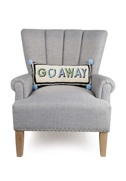 Go Away W/Pom Pom Hook Pillow