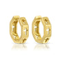 Gold Understated Cross Huggies