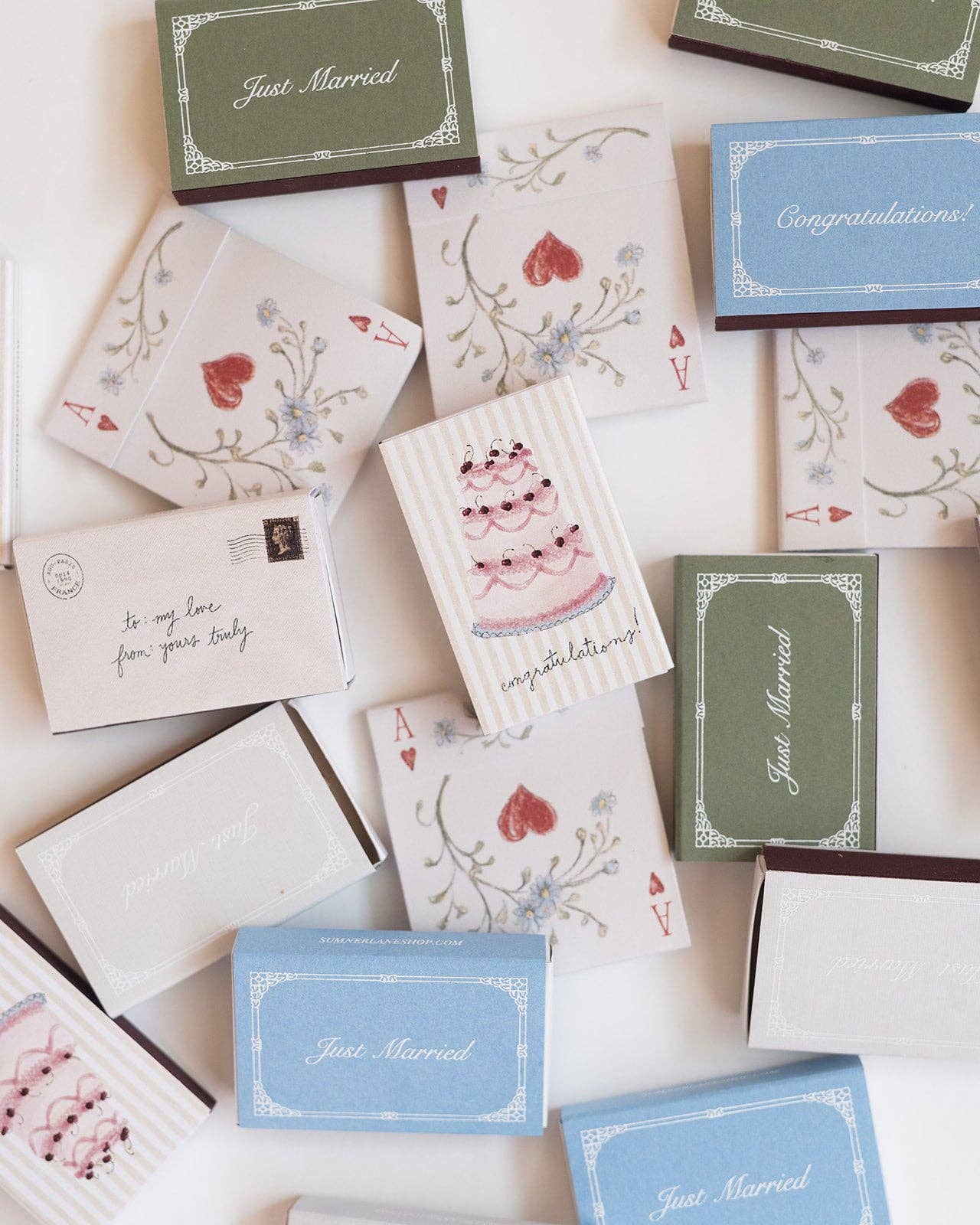 Wedding Lovebirds Matchbox