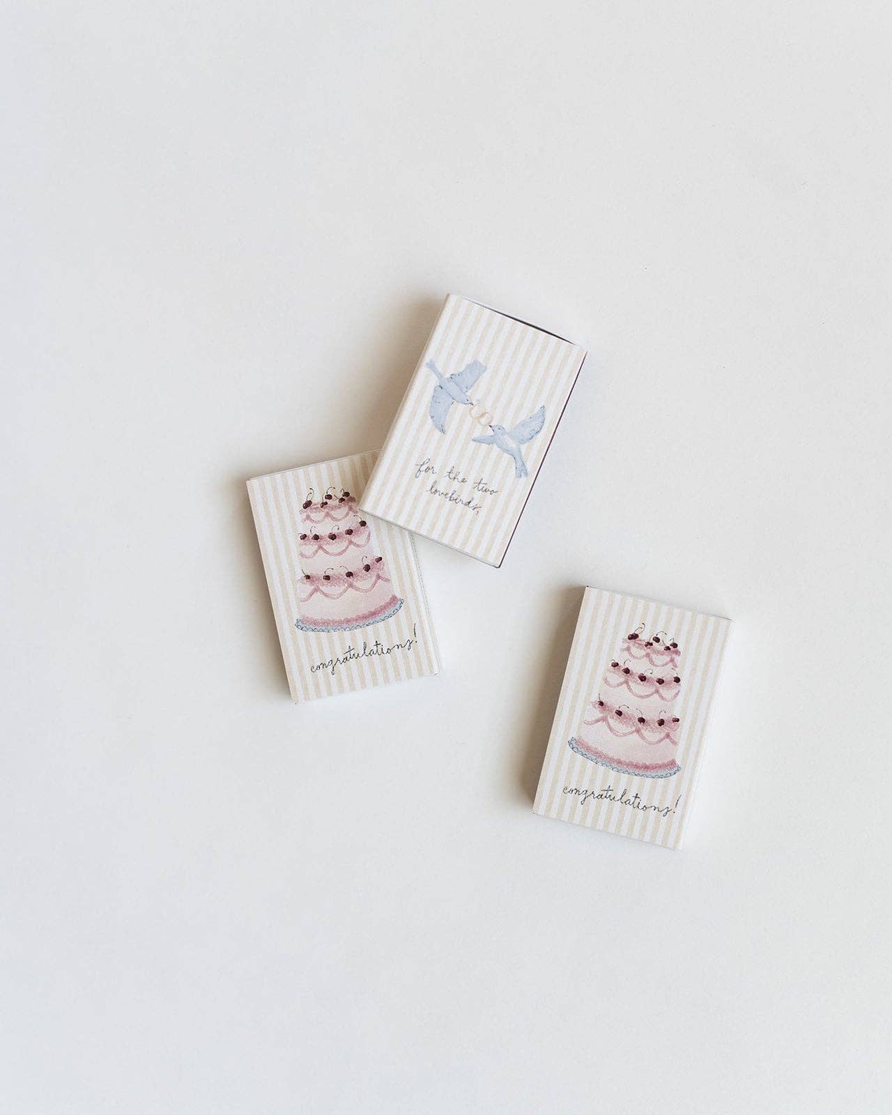 Wedding Lovebirds Matchbox