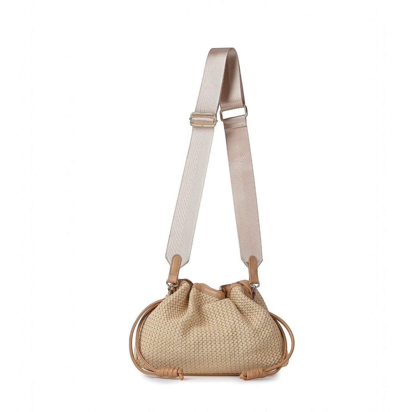Taylor Capri Cinched Raffia Clutch Bag