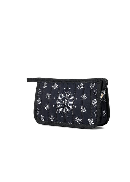Demi Black Bandana Cosmetic Pouch