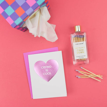 Don't Tell Me To Calm Down Matches - Glass Bottle Matchsticks Lavender