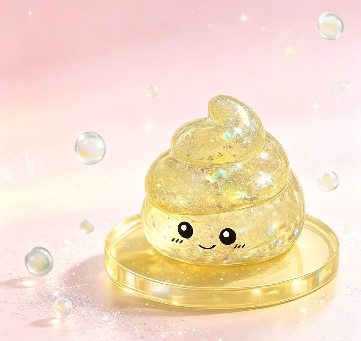 Glitter Poo Maltose Squishy Toy