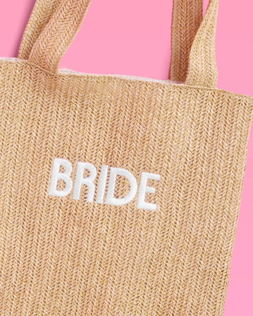 Bride Straw Beach Tote