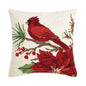 Winter Song Cardinal Hook Pillow - Christmas