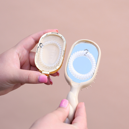Mini Medium Detangler Brush - Tan