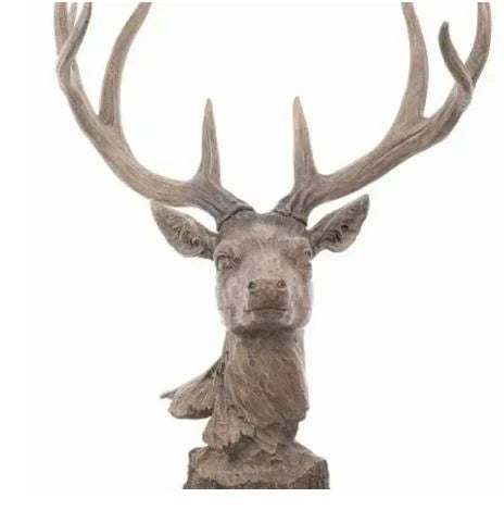 Carved Deer Bust