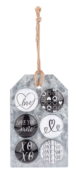 Black & White Love Magnet