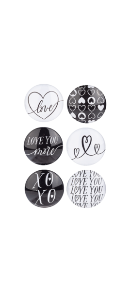 Black & White Love Magnet