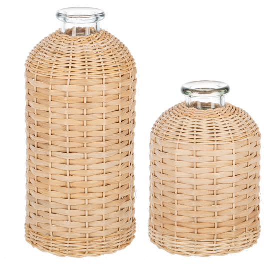 Wicker Wrap Vase