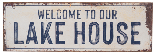 Welcome to Our Lake House Wall Decor