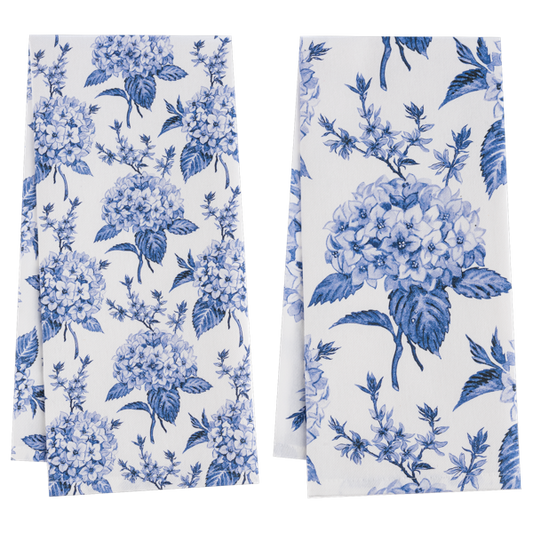 Navy Hydrangea Tea Towel (*Two Styles*)